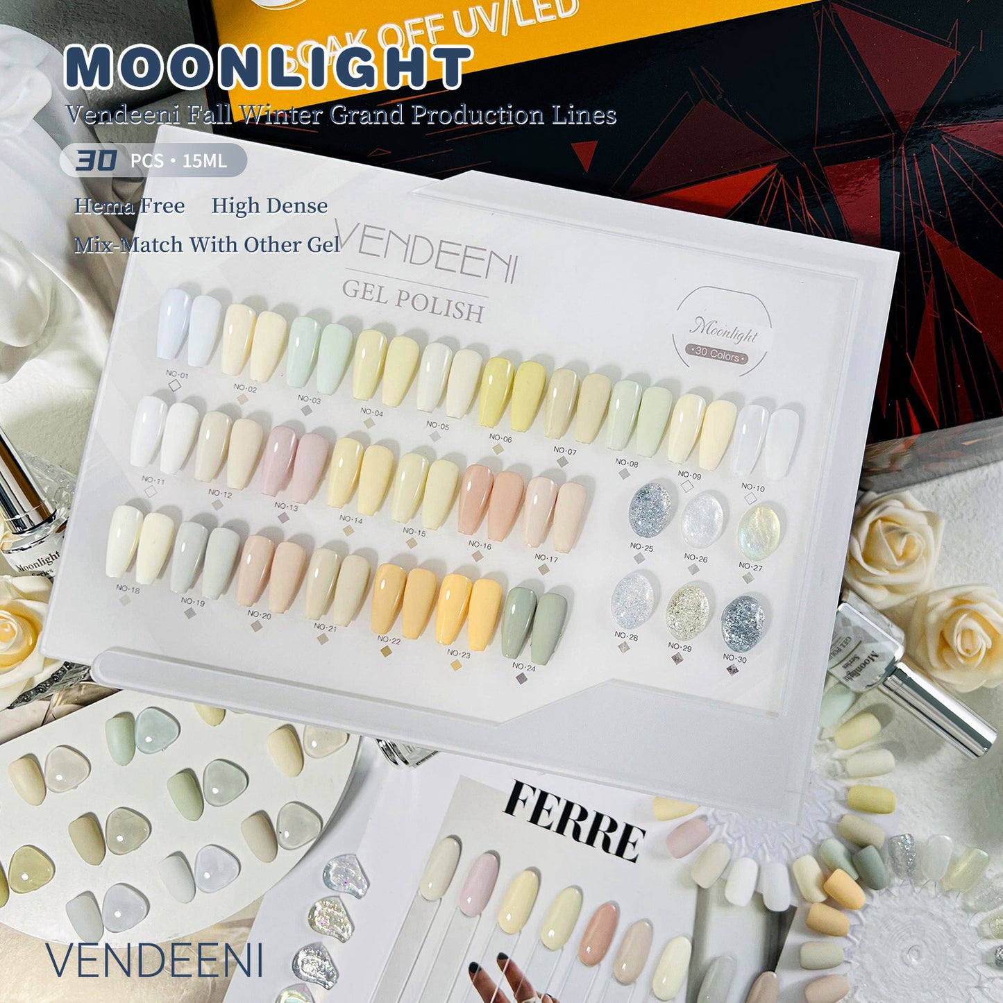 Transparent Uv Solid Moonlight White Pink Rubber Base Nail Polish