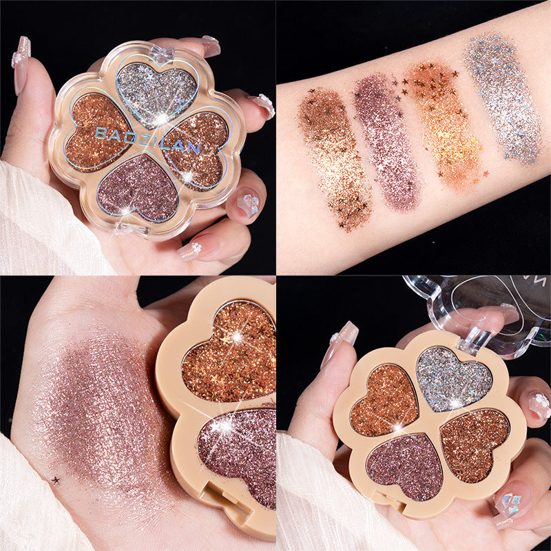 Children's Large Sequins Four-color Shadow Party Dance Eyeshadow