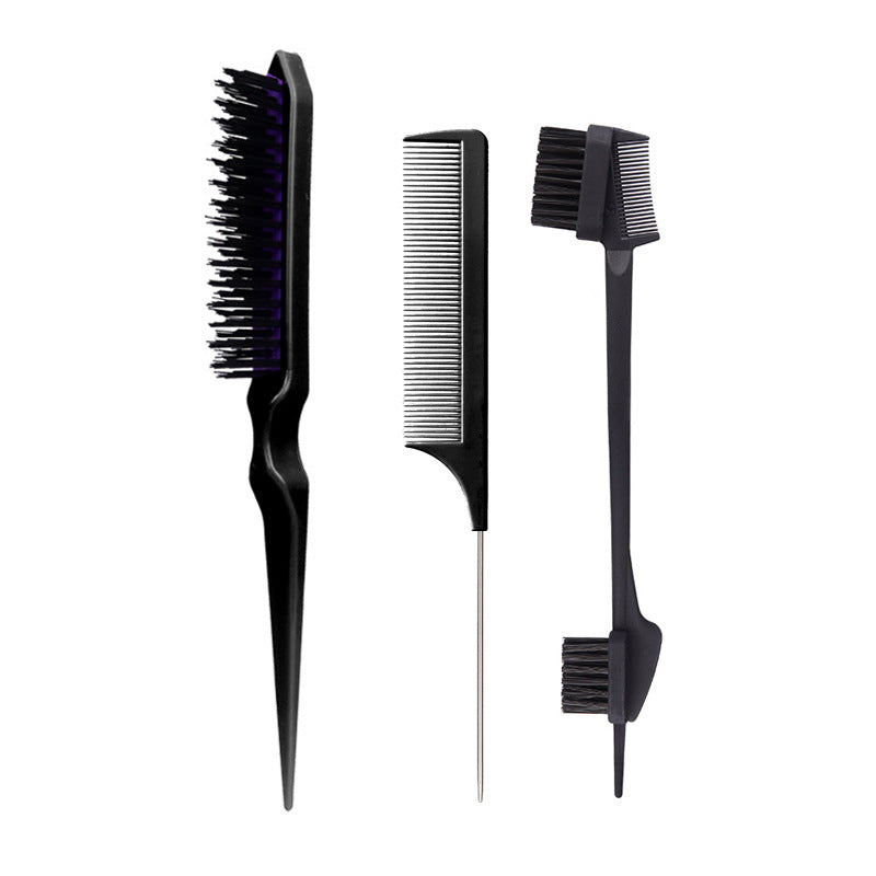 Hairdressing Tail Fluffy Fluff Double Head Eyebrow Hair Brushes & Combs