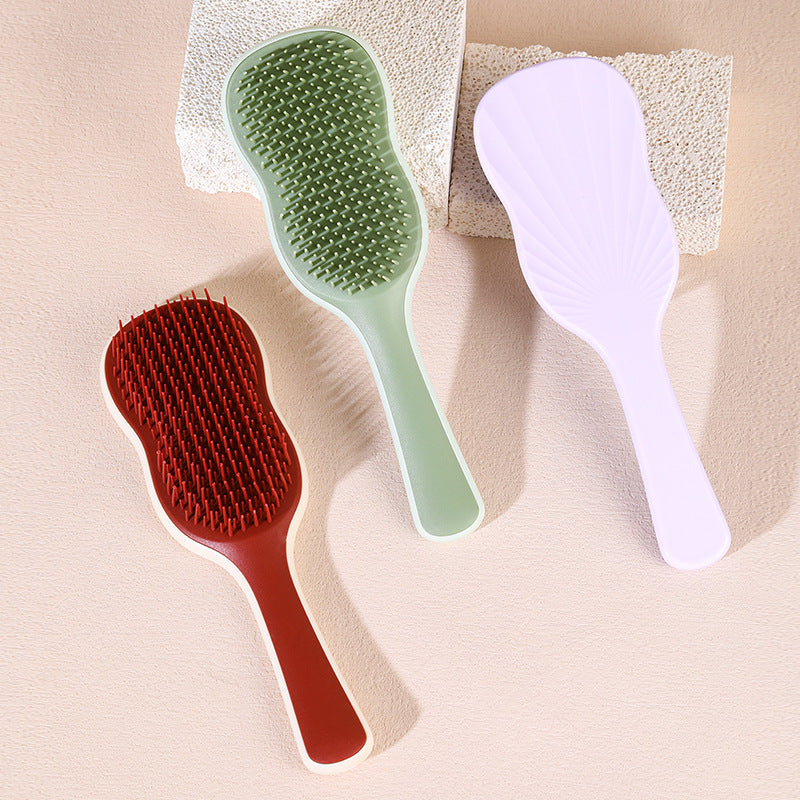 Leaf Long Handle Tidying For Hairdressing Household Hair Brushes & Combs