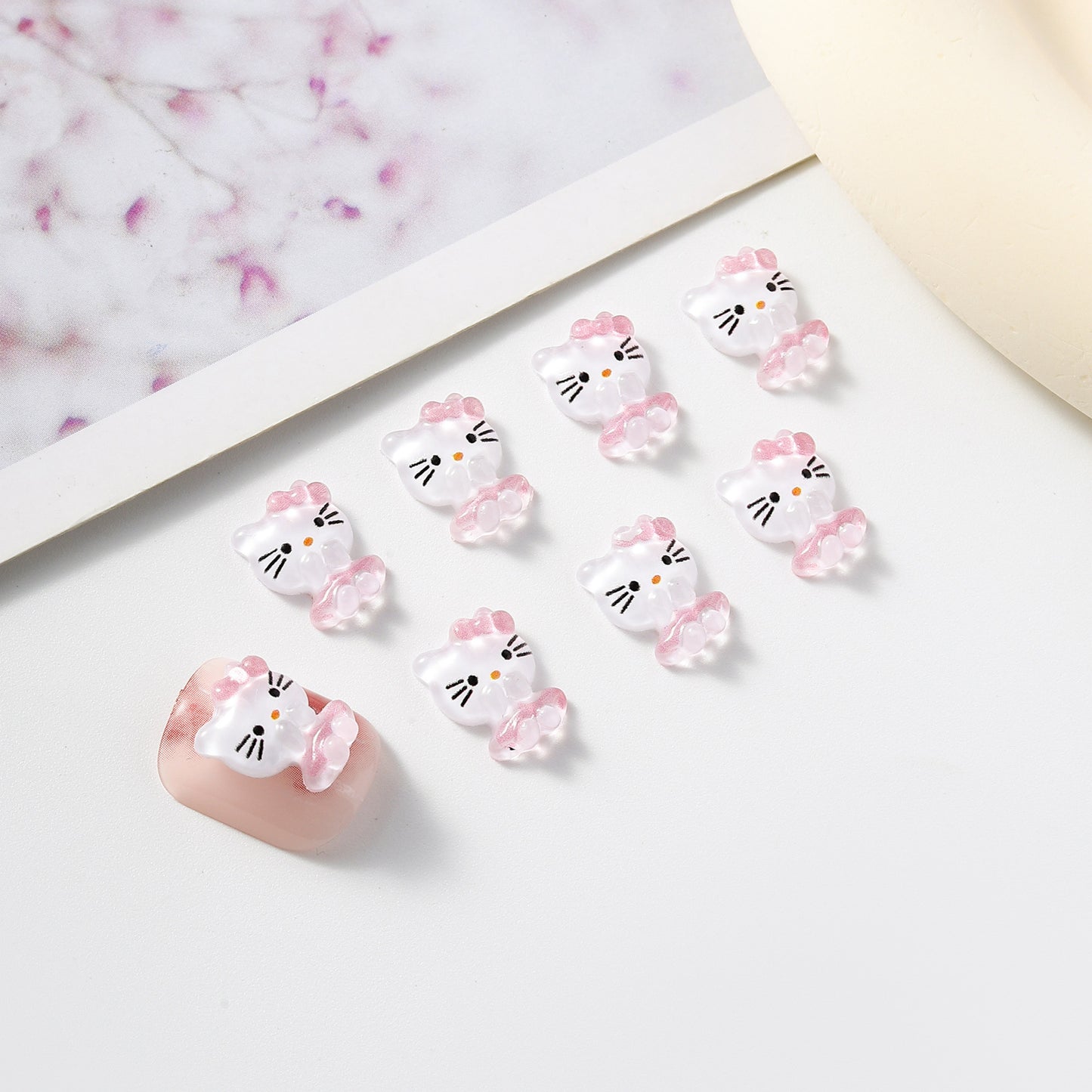 Cartoon Ornament Cute Cat Clow Melody Nail Care Nail Art