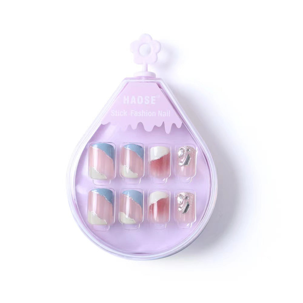 Soft Detachable Repeated Use Jelly Piece Nail Stickers