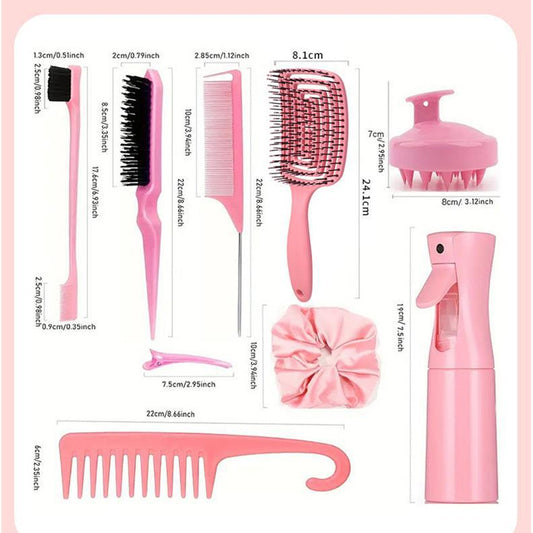 Edge Brush Shampoo High Pressure Sprinkling Hair Brushes & Combs