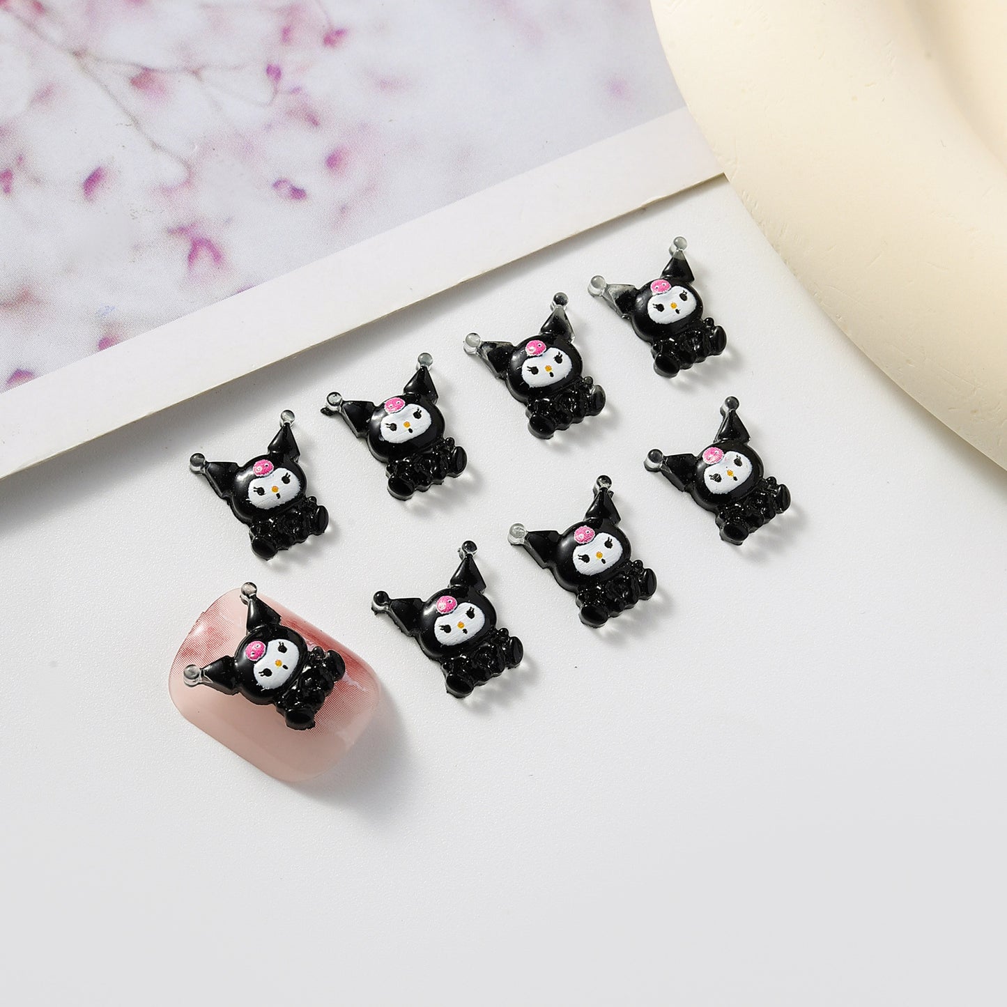 Cartoon Ornament Cute Cat Clow Melody Nail Care Nail Art