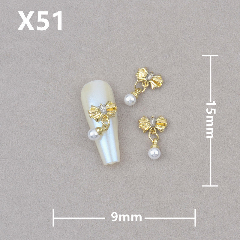 Five-pointed Star Bamboo Pearl Four Stars Nail Care Nail Art