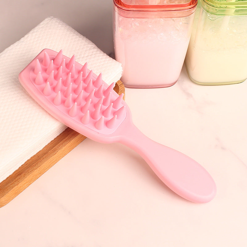 Women's Scalp Cleaning Head Scratching Massage Silicone Soft Hair Brushes & Combs