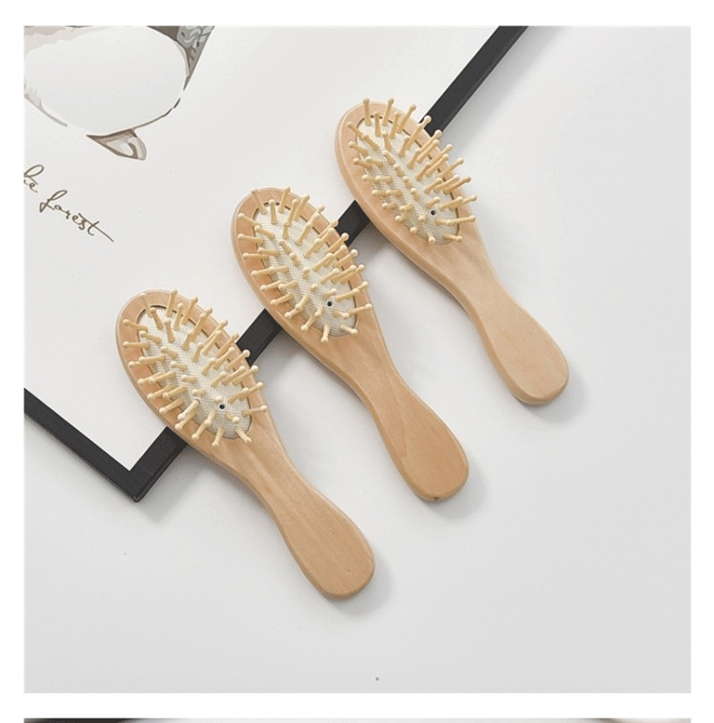 Children's Small Air Cushion Airbag White Rubber Mini Hair Brushes & Combs