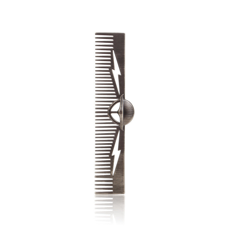 Men's Alloy For Greasy Big Back Head Shape Hairdressing Metal Hair Brushes & Combs